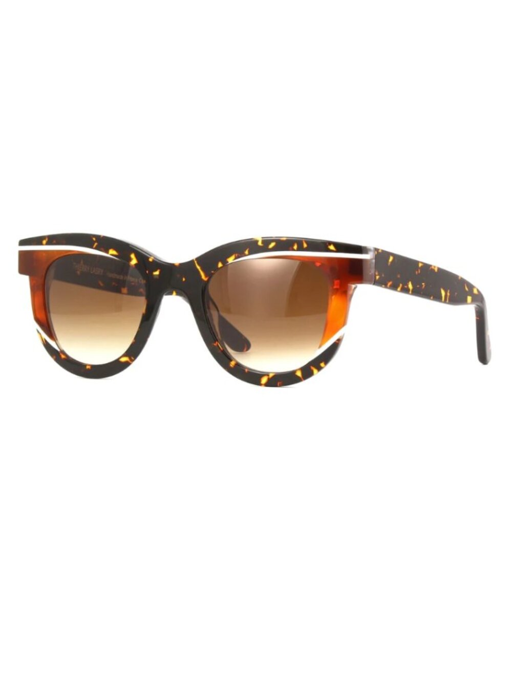 NEW THIERRY LASRY Icecreamy 724 Havana Brown Gradient Sunglasses 50mm